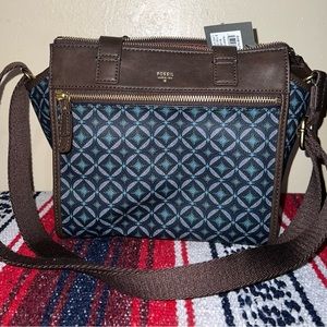 Fossil - Tessa Satchel Blue Multi Purse